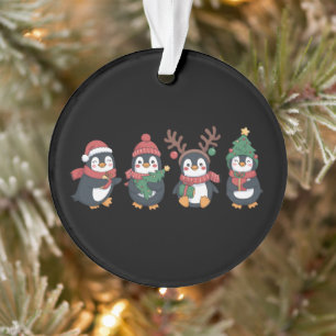 Christmas Penguin Lover Cute Animals Family Xmas Ornament