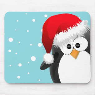 Christmas Penguin Mouse Mat