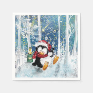 Christmas Penguin Napkins