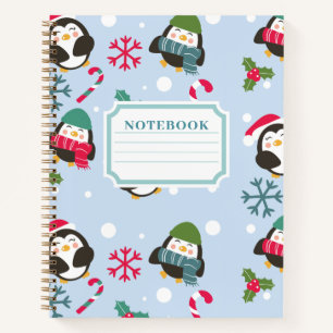 Christmas Penguin  Notebook