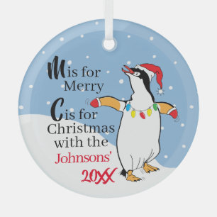Christmas Penguin Ornament
