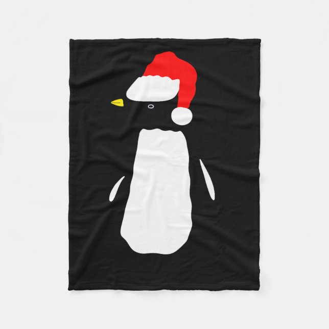 Christmas Penguin Pajamas Shirt  Fleece Blanket (Front)