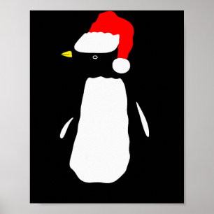 Christmas Penguin Pajamas Shirt Poster