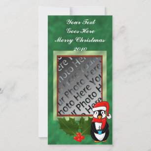 Christmas Penguin Photo Card