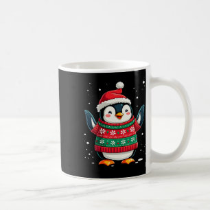 Christmas Penguin Santa Coffee Mug