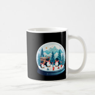 Christmas Penguin Snow Globe Scene Family Holiday Coffee Mug