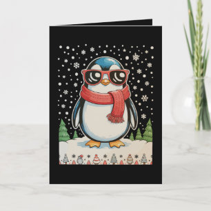 Christmas Penguin Sunglasses Ugly Xmas Holiday Card