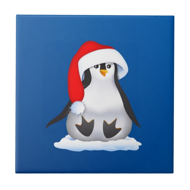 Christmas Penguin Tile (Front)