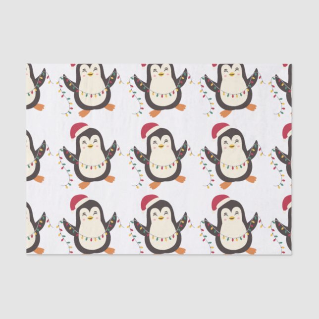 Christmas penguin  tissue paper (Front)