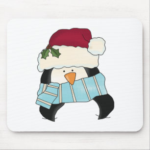 Christmas Penguin Tshirts and Gifts Mouse Mat