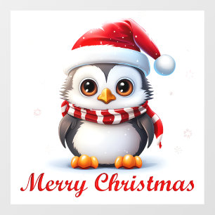 Christmas Penguin Window Cling