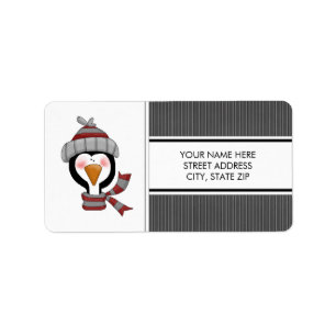 Christmas Penguins Address Mailing Labels