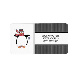 Christmas Penguins Address Mailing Labels