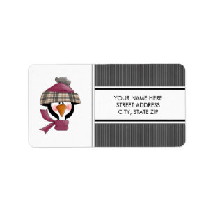 Christmas Penguins Address Mailing Labels