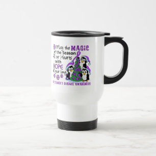 Christmas Penguins Alzheimer's Disease Travel Mug