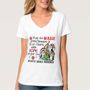 Christmas Penguins Aplastic Anaemia T-Shirt