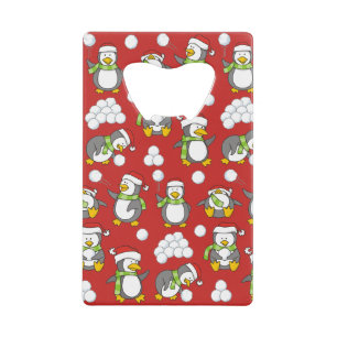 Christmas penguins background