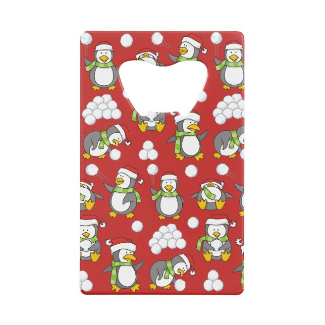 Christmas penguins background (Front)