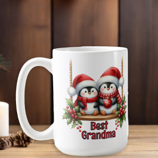 Christmas Penguins Best Grandma Coffee Mug