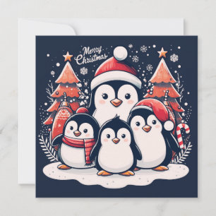 Christmas Penguin's by Rp  Holiday Card