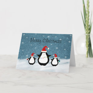 Christmas Penguins Christmas Card
