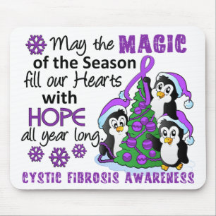 Christmas Penguins Cystic Fibrosis Mouse Mat