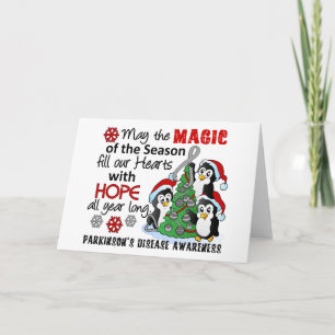 Christmas Penguins Parkinson's Disease Holiday Card