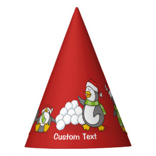 Christmas penguins party hat
