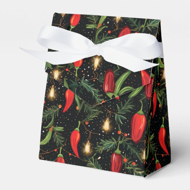 Christmas Pepper Favour Box (Front Side)