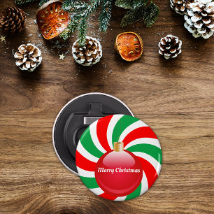 Christmas Peppermint And Ornament Bottle Opener
