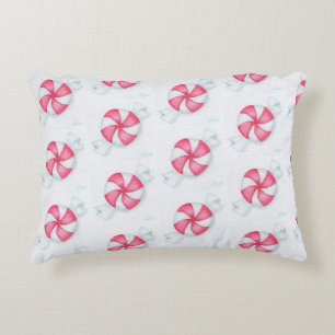 Christmas Peppermint Candy Decorative Cushion