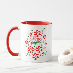 Christmas Peppermint Candy Mug