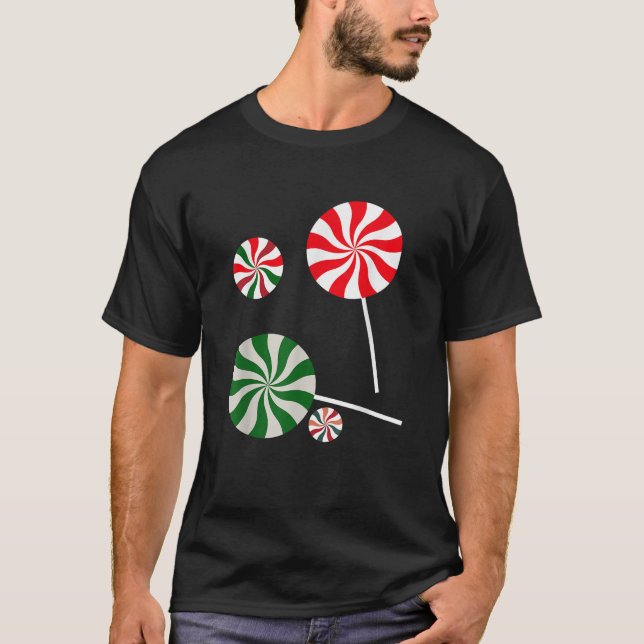 Christmas Peppermint Christmas Candy  T-Shirt (Front)