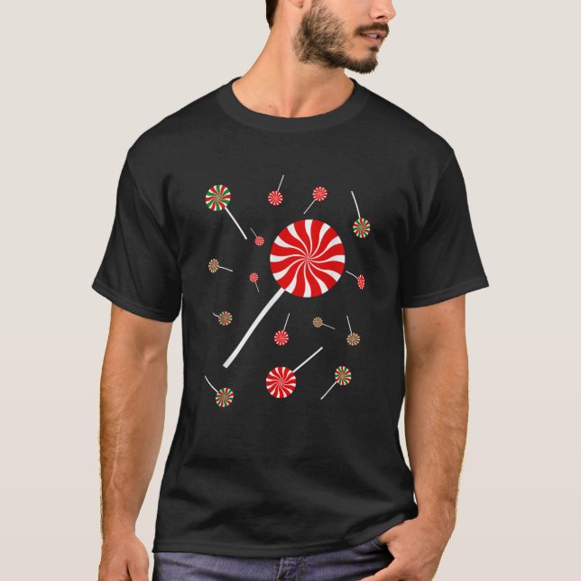 Christmas Peppermint Christmas Candy  T-Shirt (Front)