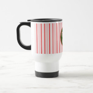 Christmas/peppermint travel mug