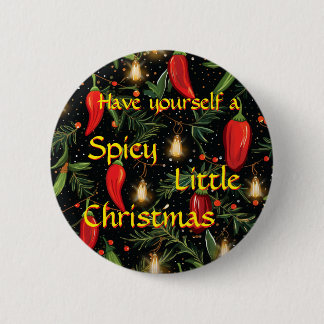 Christmas Peppers 6 Cm Round Badge