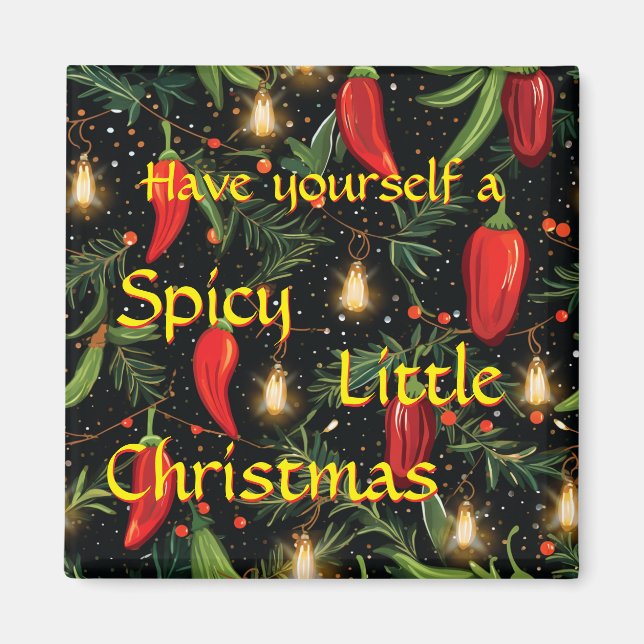 Christmas Peppers Magnet (Front)