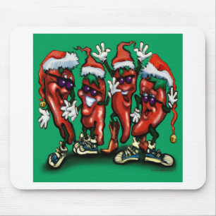 Christmas Peppers Mouse Mat