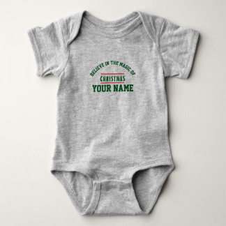 Christmas personalised Baby Jersey Bodysuit
