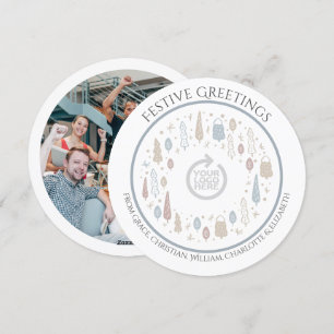 Christmas Personalised Business Corporate Logo Holiday Card