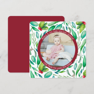 Christmas Personalised Christmas Pattern Photo Holiday Card