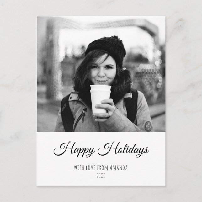 Christmas Personalised Custom Holiday Photo Card (Front)