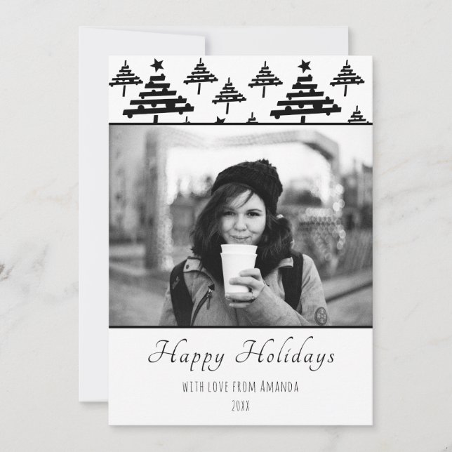 Christmas Personalised Custom Holiday Photo Card (Front)