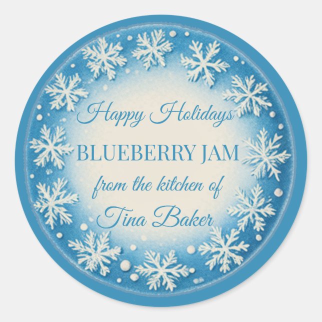 Christmas Personalised Custom Labels Holiday (Front)