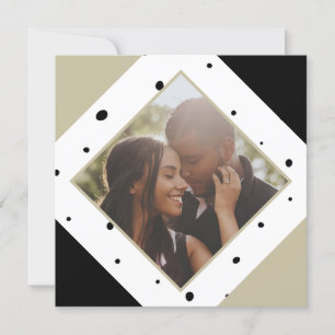 Christmas Personalised Modern Spotty Photo Holiday Card