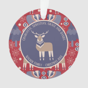 Christmas Personalised Nordic Scandinavian Ornament