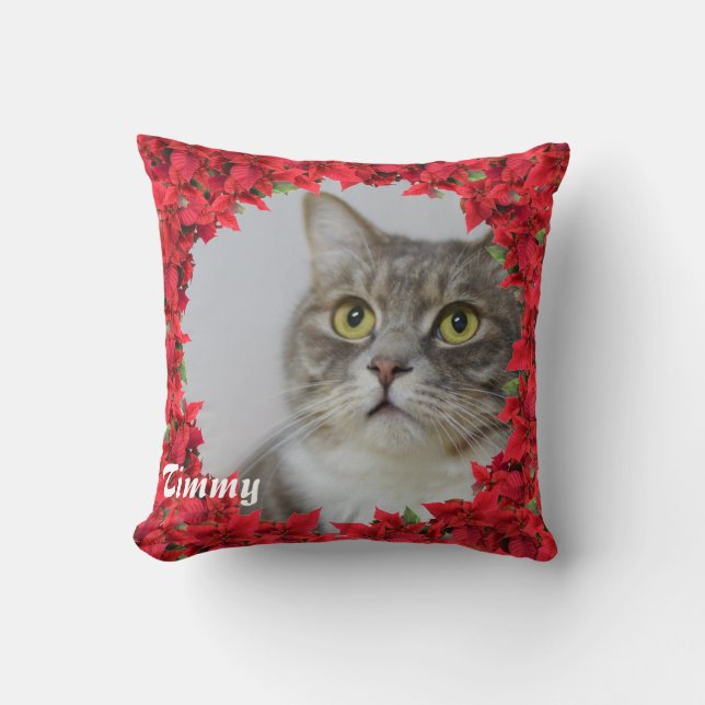 Christmas Personalised Pet Name/ Photo Cushion (Front)