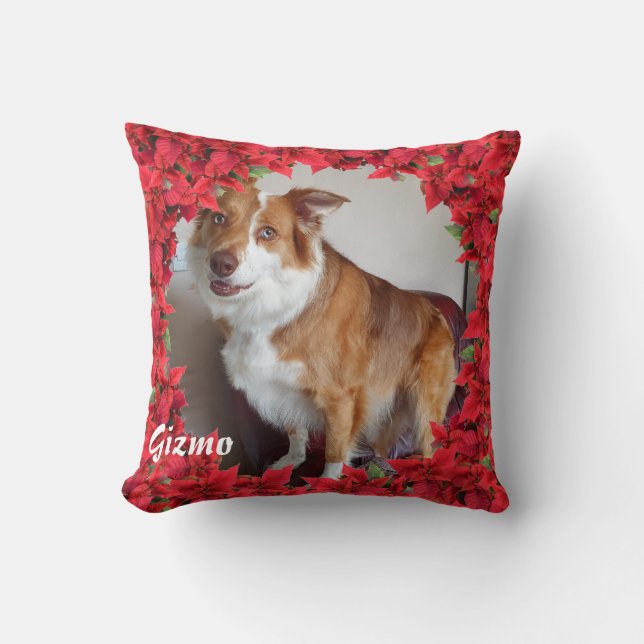 Christmas Personalised Pet Name/ Photo Cushion (Front)