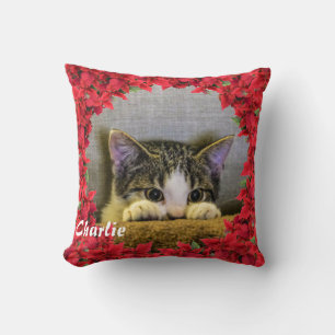 Christmas Personalised Pet Name/ Photo Cushion