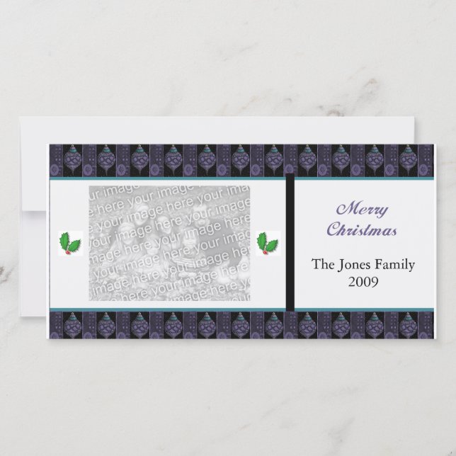 Christmas Personalised Photo Card (Front)